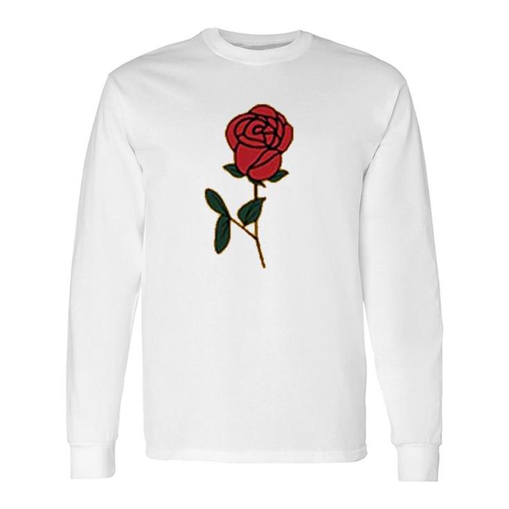 Blackmyth Cute Graphic Rose Long Sleeve T-Shirt