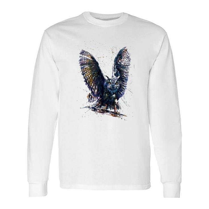 Blue Owl Long Sleeve T-Shirt T-Shirt