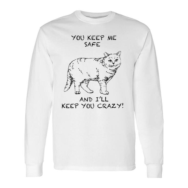 British Shorthair Cat Quote Hand Drawn Art Raglan Baseball Tee Long Sleeve T-Shirt T-Shirt