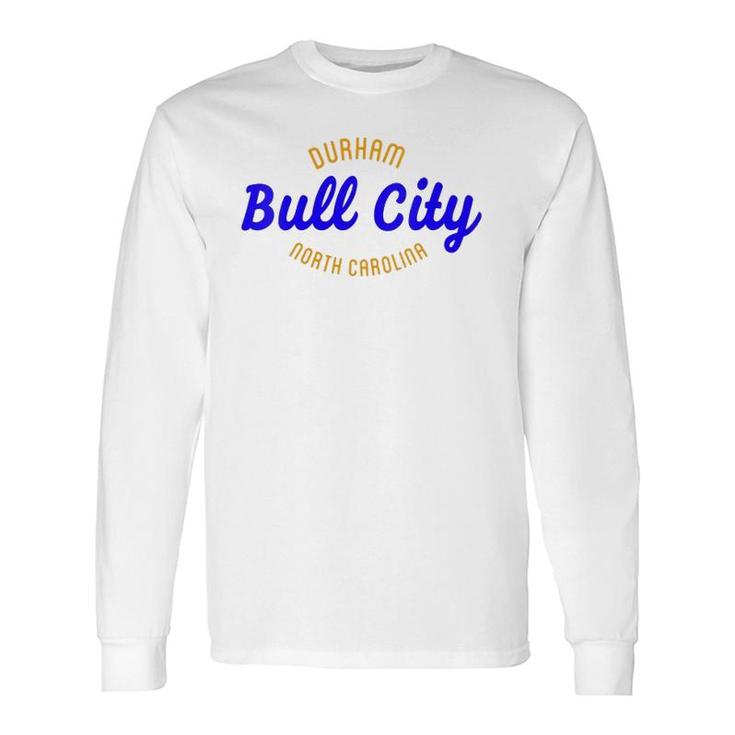 Bull City Durham North Carolina V-Neck Long Sleeve T-Shirt T-Shirt