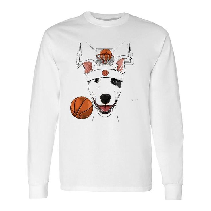 Bull Terrier Basketball Dog Lovers Basketball Player Long Sleeve T-Shirt T-Shirt