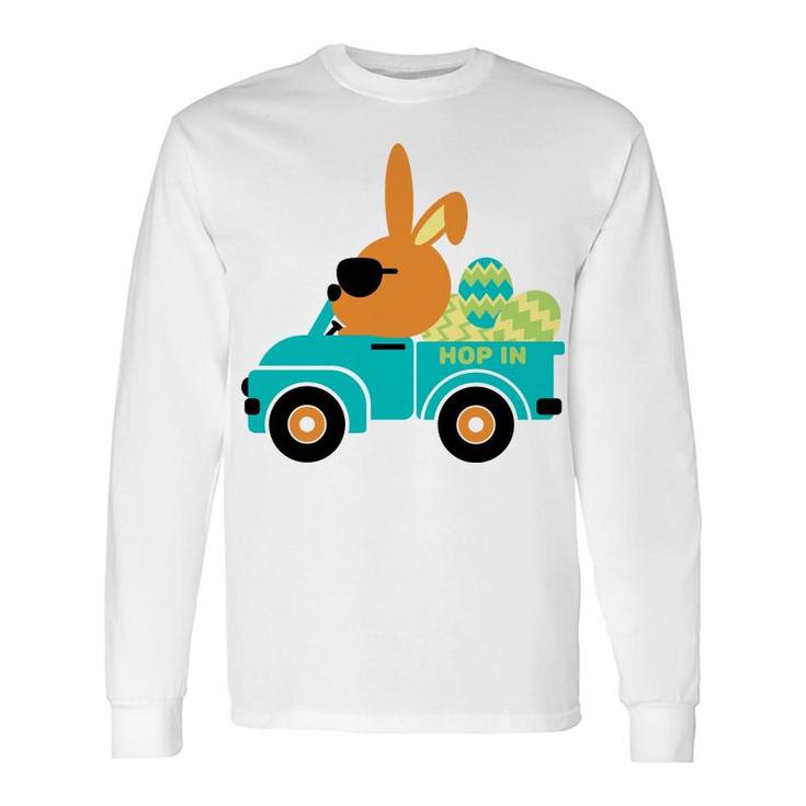 Bunny Car Long Sleeve T-Shirt