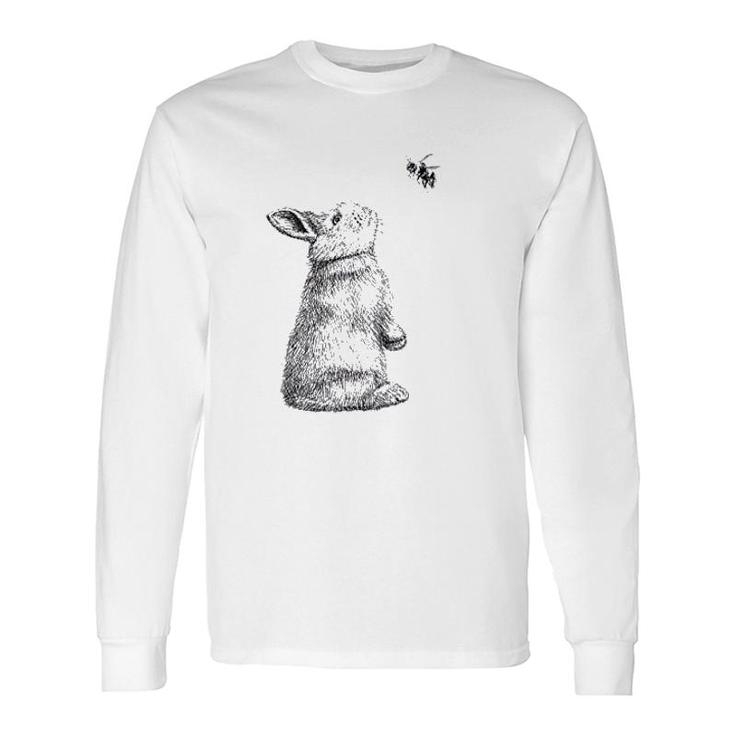 Bunny Rabbit And Bee Honey Loves Long Sleeve T-Shirt T-Shirt