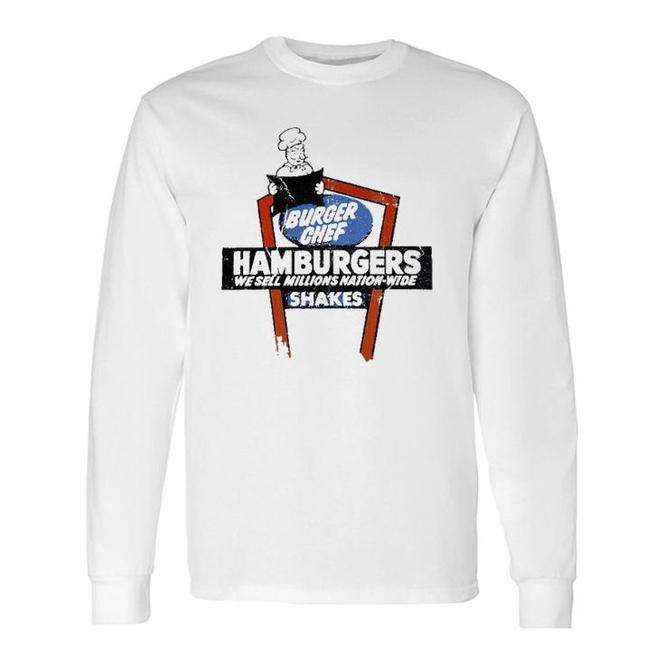 Burger Chef Vintage Sign Hamburgers Lover Long Sleeve T-Shirt T-Shirt
