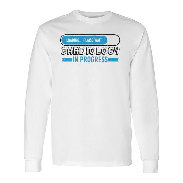 Cardiology Cardiologist In Progress Graphic V-Neck Long Sleeve T-Shirt