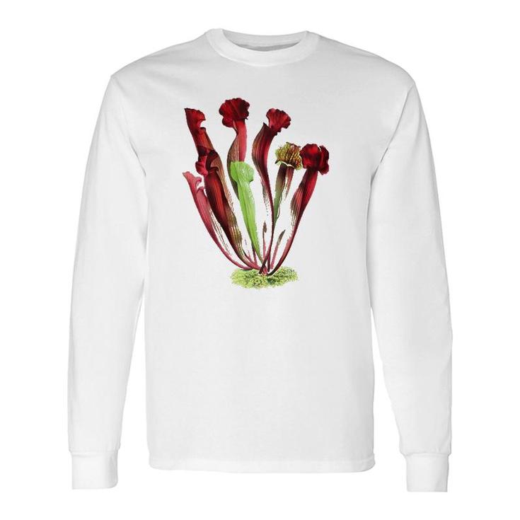 Carnivorous Plants Carnivorous Pitcher Plant Sarracenia Long Sleeve T-Shirt