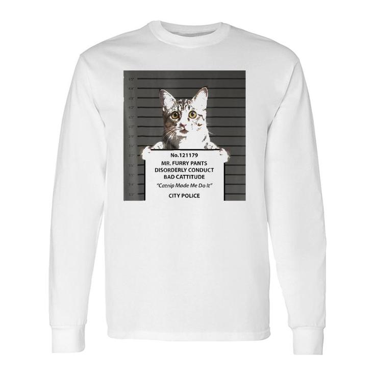 Catnip Cat Bad Cattitude Cat Lover Kitten Long Sleeve T-Shirt T-Shirt