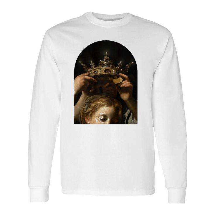 Cavarozzi Virgin With Angels, Christian Renaissance Painting Long Sleeve T-Shirt T-Shirt