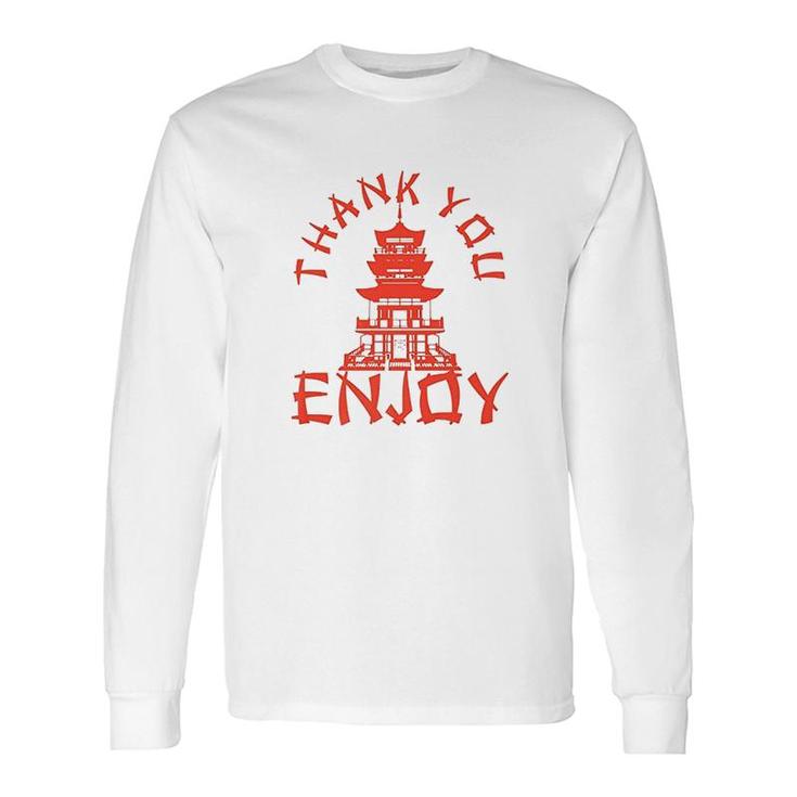 Chinese Take Out Thank You Enjoy Food Asian Chinese Takeout Long Sleeve T-Shirt