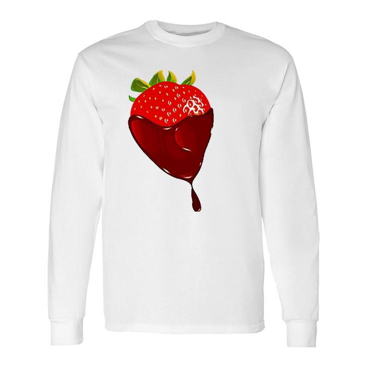 Chocolate Covered Strawberry Life In Chocolate Long Sleeve T-Shirt T-Shirt