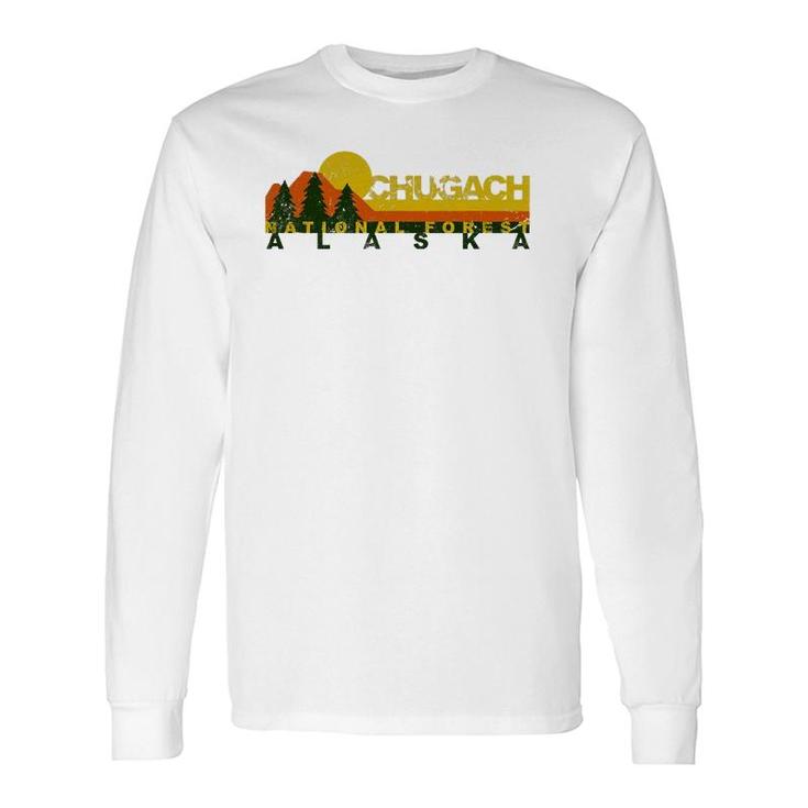 Chugach National Forest Vintage Retro Long Sleeve T-Shirt T-Shirt