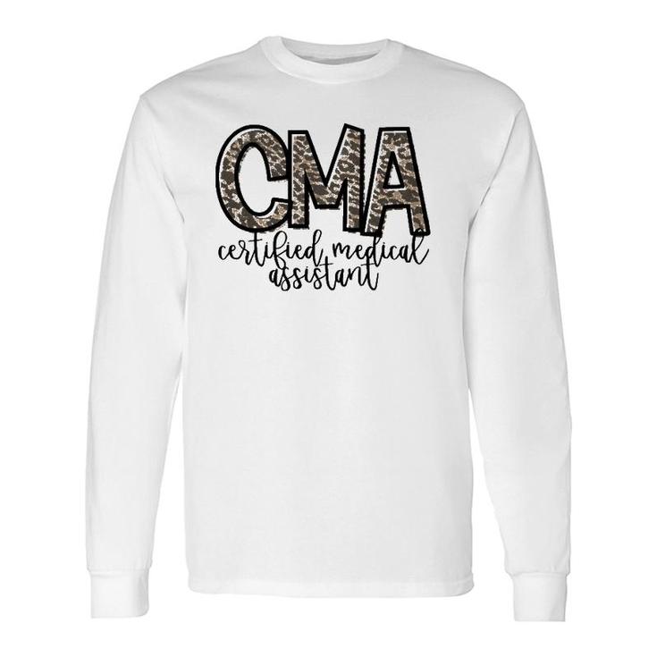 Cma Certified Medical Assistant Cute Nurse Long Sleeve T-Shirt T-Shirt
