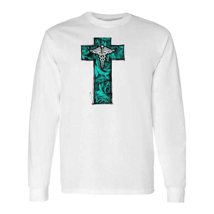 Cna Nurse Rn Medical Cross Christian Jesus Long Sleeve T-Shirt T-Shirt
