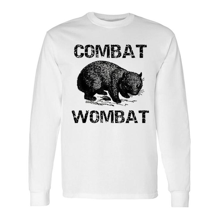 Combat Wombat Graphic Long Sleeve T-Shirt T-Shirt