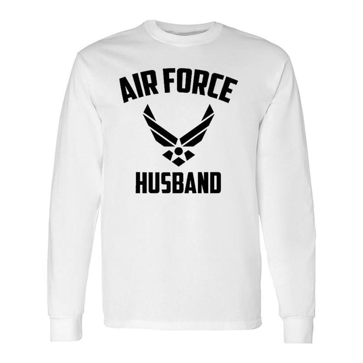 Cool Air Force Husband Best Proud Military Long Sleeve T-Shirt T-Shirt