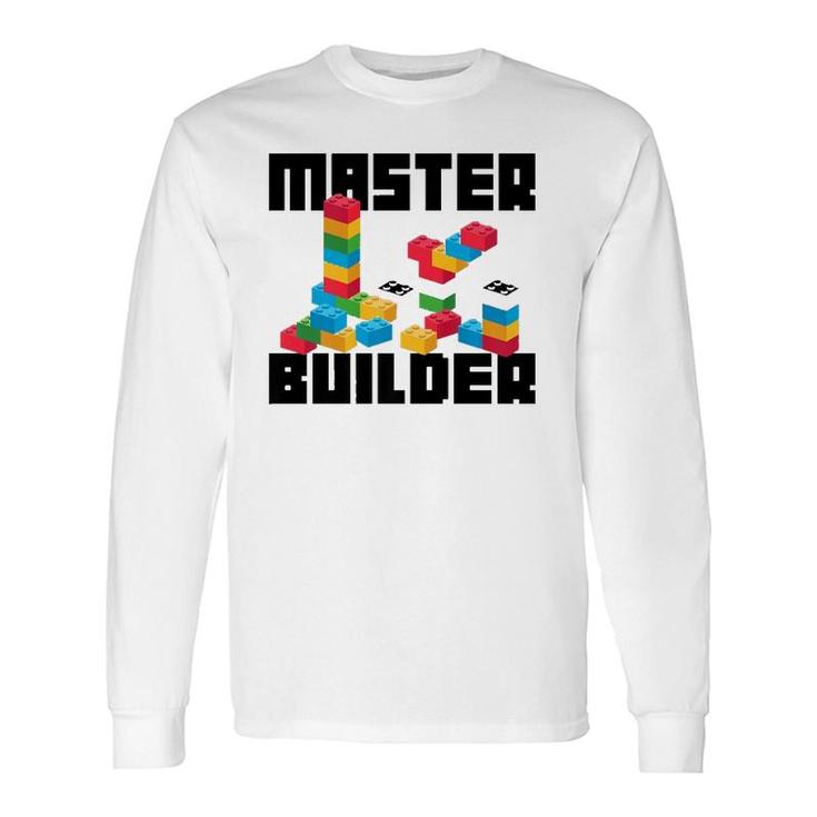 Cool Master Builder Building Blocks Long Sleeve T-Shirt
