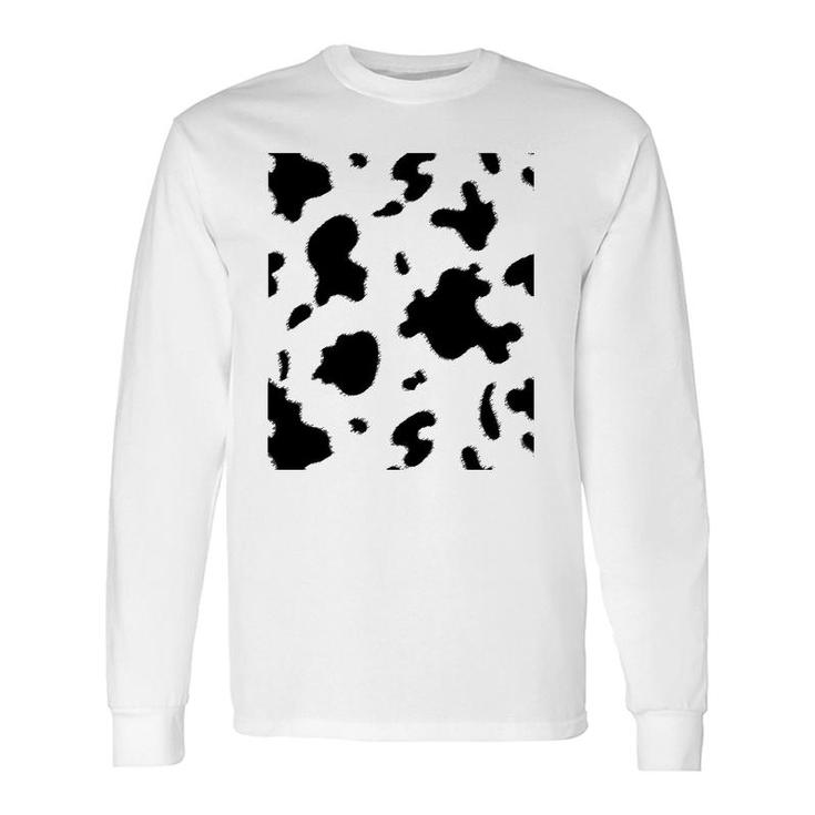 Cow Print Pattern Animal Cute Halloween Costume Long Sleeve T-Shirt T-Shirt