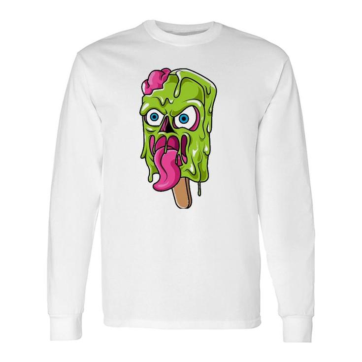 Creepy Cute Popsicle Zombie Lover Long Sleeve T-Shirt T-Shirt