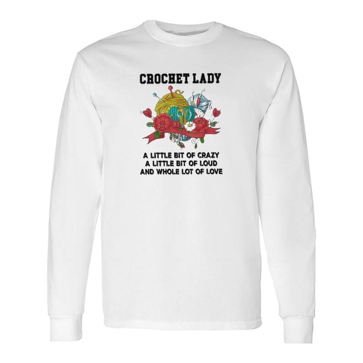 Crochet And Knitting Lady Long Sleeve T-Shirt T-Shirt