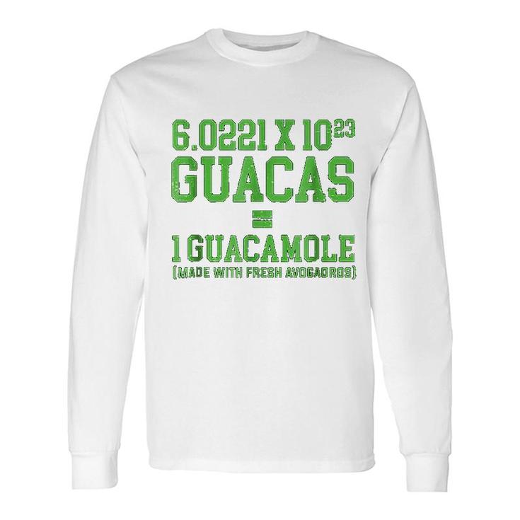 Cute Avocado Avogadros Number Guacamole Long Sleeve T-Shirt T-Shirt