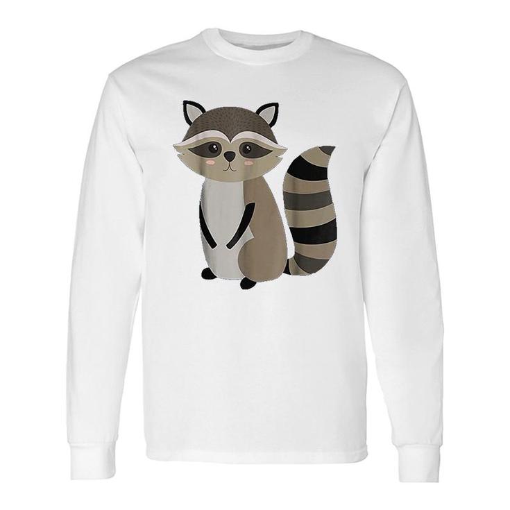 Cute Baby Raccoon Animal Nature Lover Long Sleeve T-Shirt