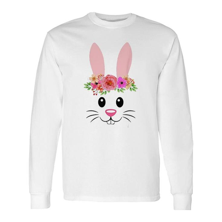 Cute Easter Bunny Face Long Sleeve T-Shirt