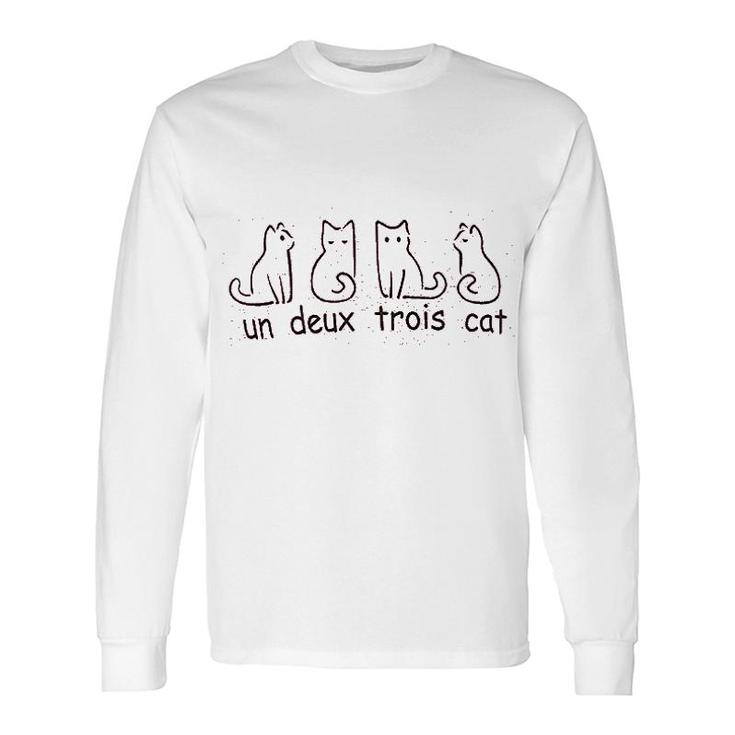 Cute French Cat Long Sleeve T-Shirt T-Shirt