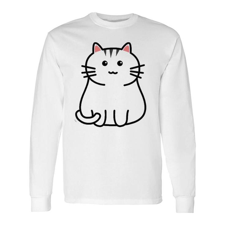 Cute Gray Tabby Cat Feline Companion Tabby Cats Long Sleeve T-Shirt T-Shirt