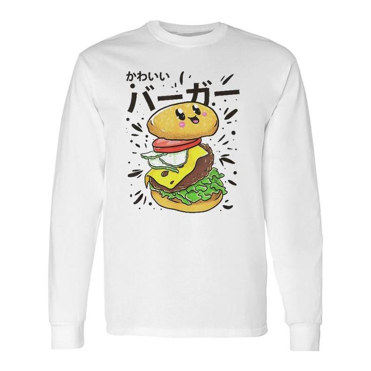 Cute Japanese Burger Kawaii Food Lover Long Sleeve T-Shirt T-Shirt