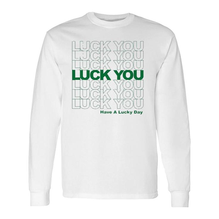 Cute Shamrock Lucky St Patricks Day Long Sleeve T-Shirt T-Shirt