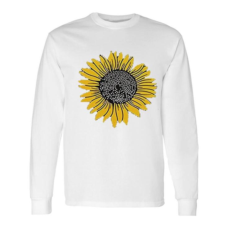 Cute Sunflowers Print Long Sleeve T-Shirt
