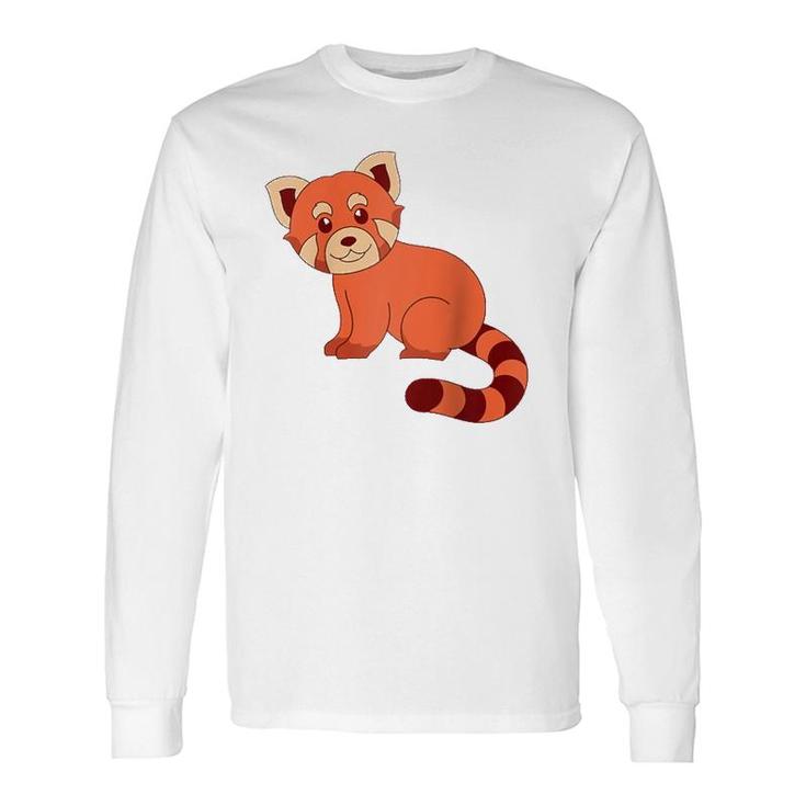 Cute Wildlife Forest Animal Lover Chinese Red Panda Raglan Baseball Tee Long Sleeve T-Shirt T-Shirt