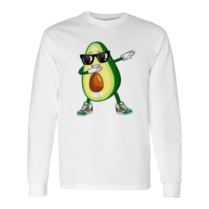 Dabbing Avocado Vegan Food Lover Long Sleeve T-Shirt T-Shirt