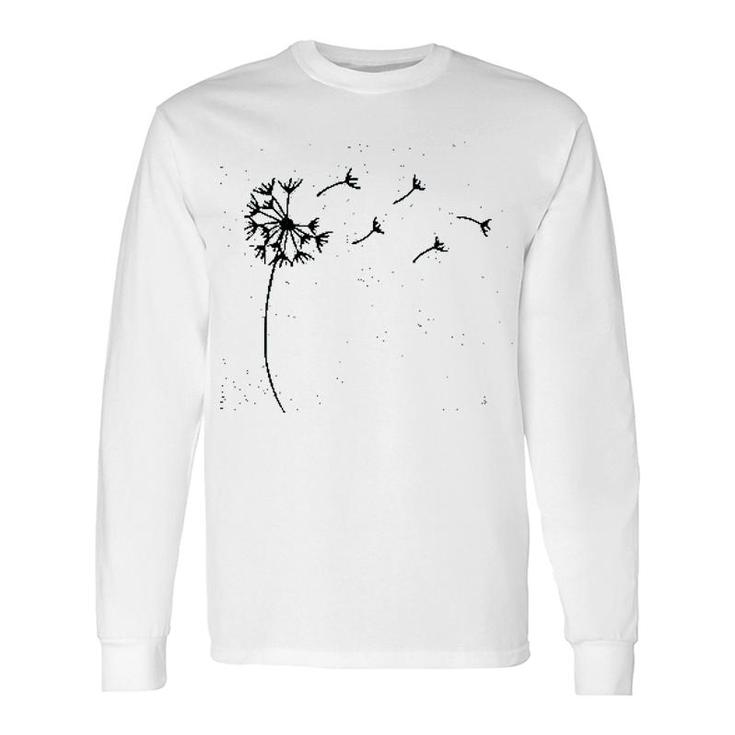 Dandelion Casual Scatter Kindness Wish Novelty Long Sleeve T-Shirt T-Shirt