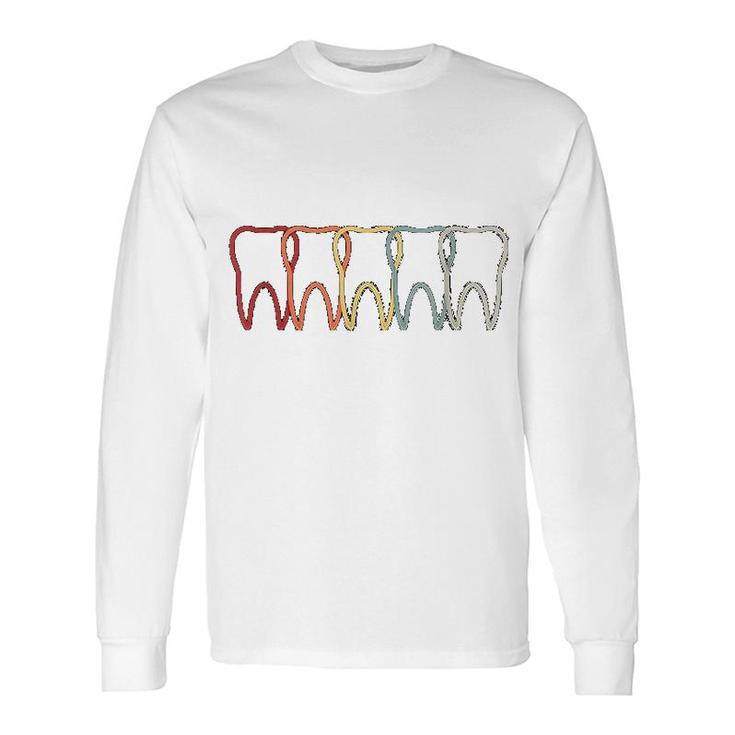 Dental Hygienist Retro Teeth Dentist Long Sleeve T-Shirt T-Shirt