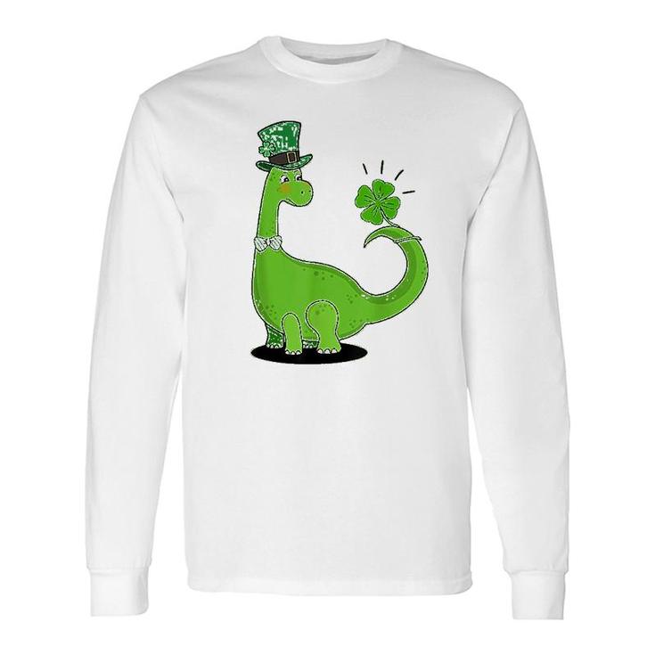 Dinosaur Shamrock St Patricks Day Long Sleeve T-Shirt T-Shirt