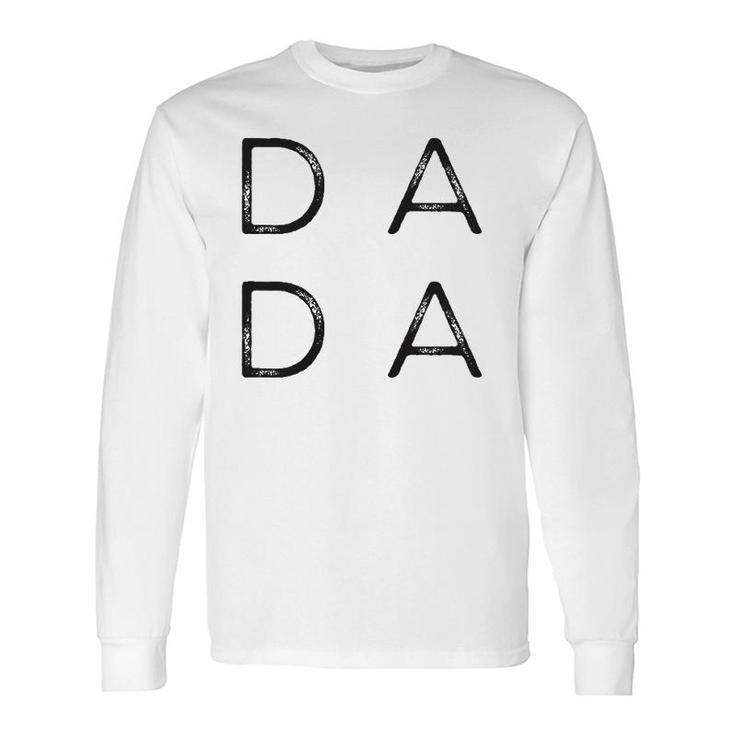 Distressed Dada Fathers Day For New Dad, Him, Grandpa, Papa Long Sleeve T-Shirt T-Shirt