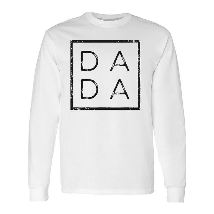 Distressed Dada Graphic For New Dad Him Dada Long Sleeve T-Shirt T-Shirt