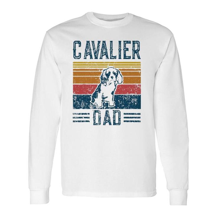 Dog Cavalier King Charles Spaniel Vintage Cavalier Dad Long Sleeve T-Shirt T-Shirt