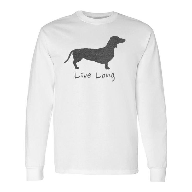 Dog Lover Dachshund Doxie Dogs Distressed Long Sleeve T-Shirt T-Shirt