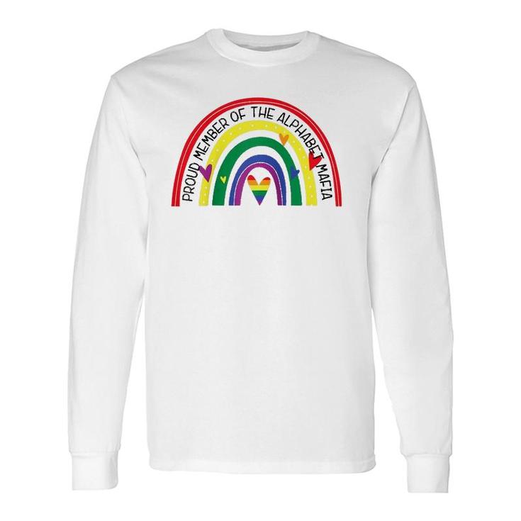 Dpkv Rainbow Proud Member Of The Alphabet Mafia Lgbt Pride Raglan Baseball Tee Long Sleeve T-Shirt T-Shirt