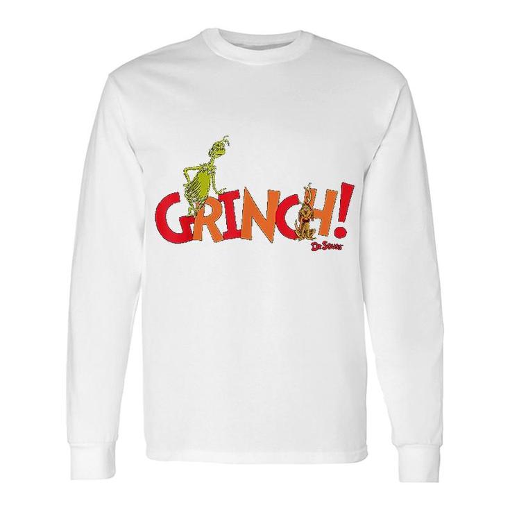 Dr Seuss Grinch With Max Long Sleeve T-Shirt