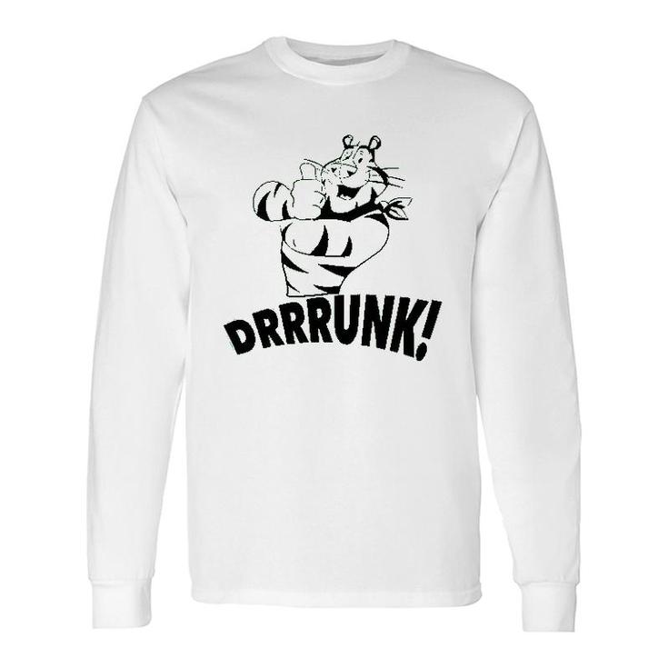 Drunk The Tiger St Patricks Day Long Sleeve T-Shirt T-Shirt