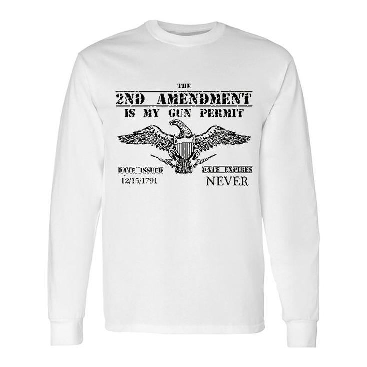 Eagle 2nd Amendment Long Sleeve T-Shirt
