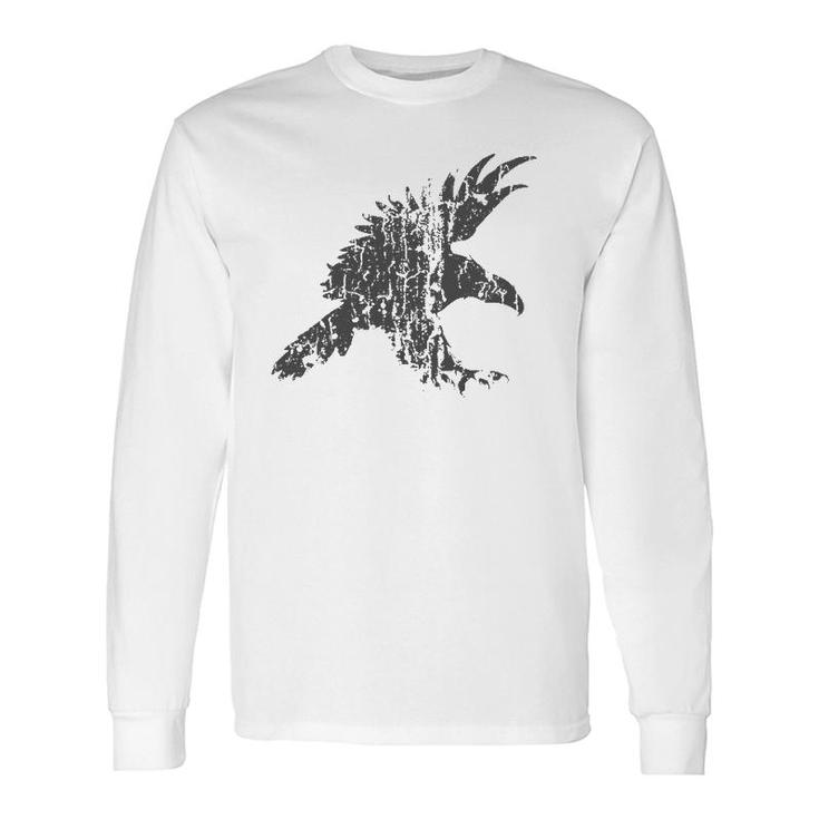 Eagle Vintage Eagle Print Long Sleeve T-Shirt