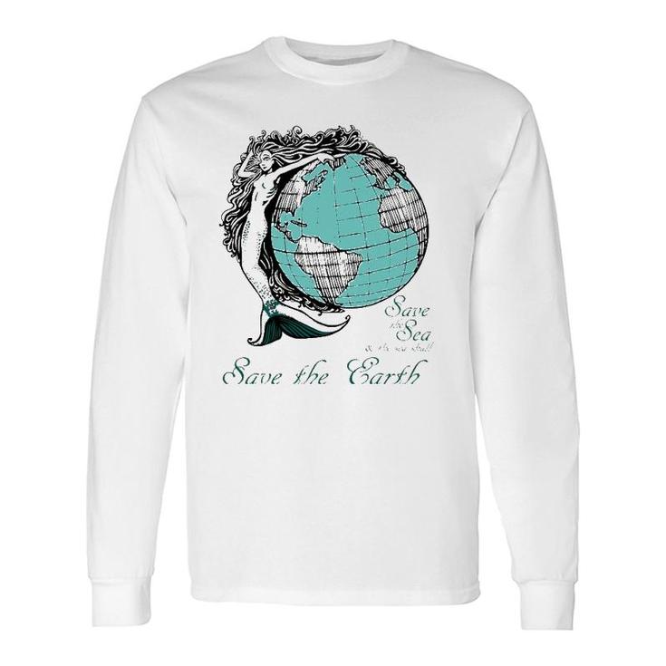 Earth Day Ocean Environmental Awareness Long Sleeve T-Shirt T-Shirt