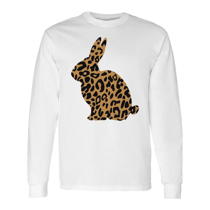 Easter Leopard Rabbit Long Sleeve T-Shirt
