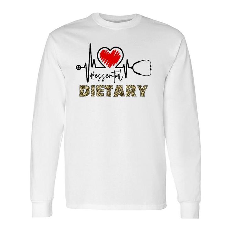 Essential Dietary Heartbeat Dietary Nurse Long Sleeve T-Shirt T-Shirt