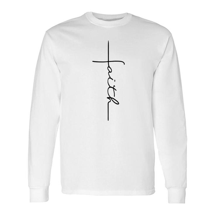 Faith Cross Christian Long Sleeve T-Shirt T-Shirt