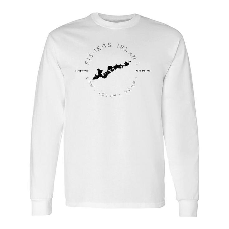 Fishers Island Long Island Ny Graphic Vintage Long Sleeve T-Shirt T-Shirt